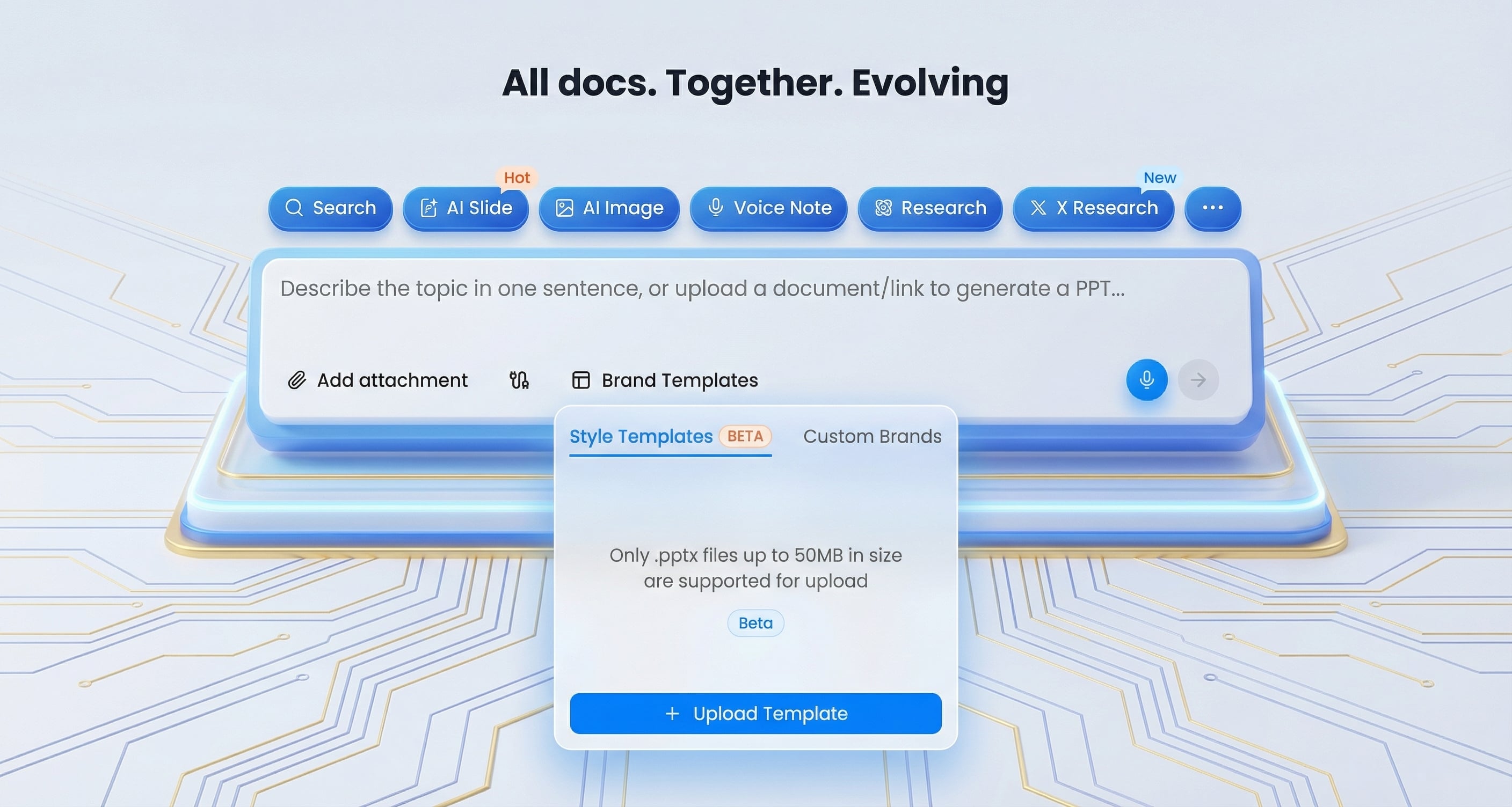 Felo to perfectly replicate your company's or personal design style when generating PowerPoint presentations.
