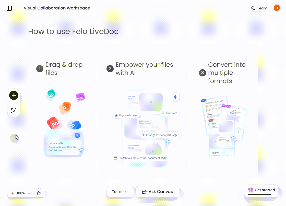 Working with Felo LiveDoc.gif