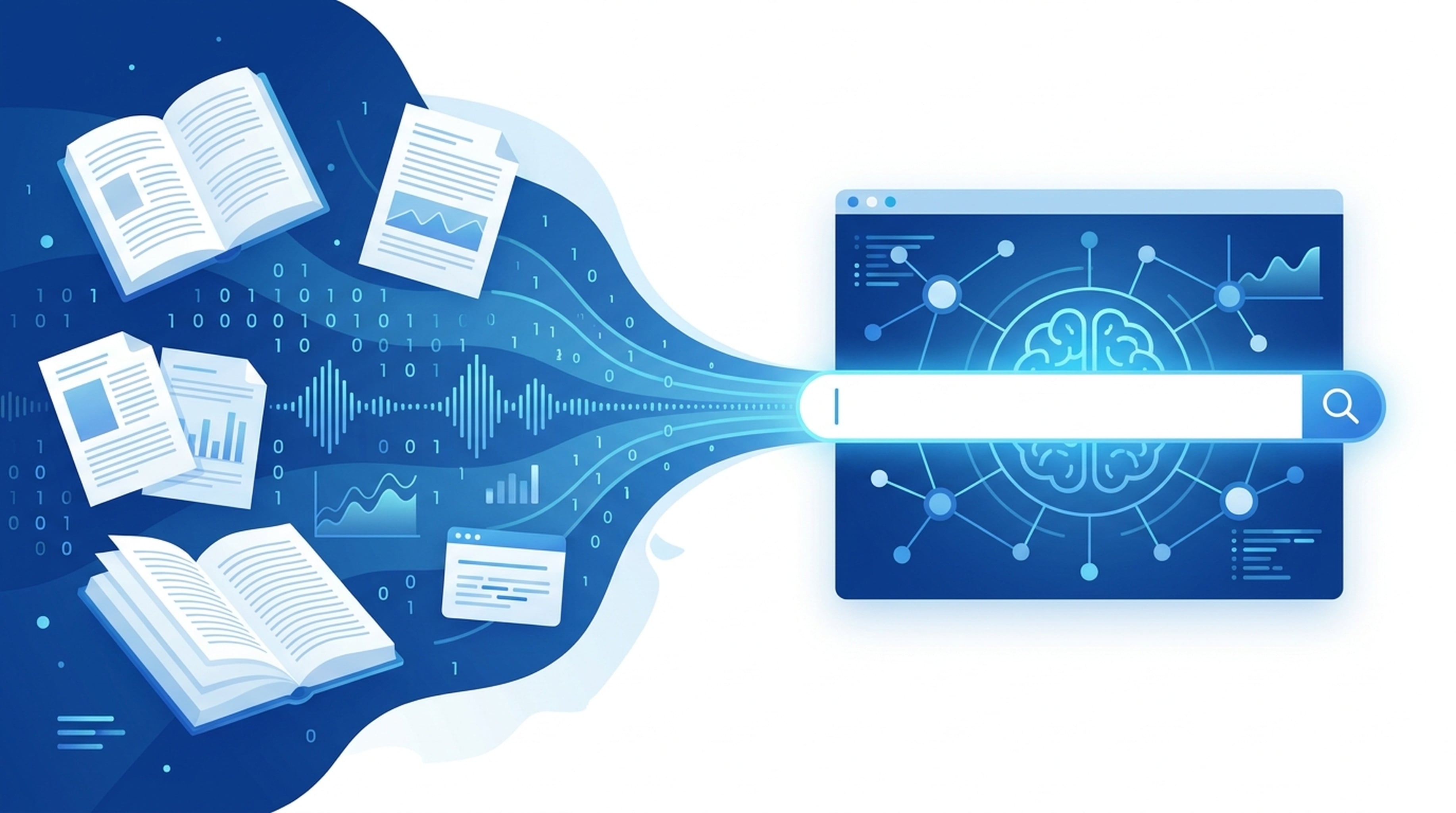 AI academic research concept illustration