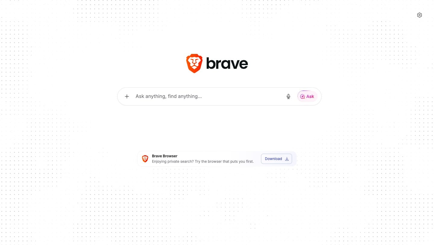 Brave Search Official Website