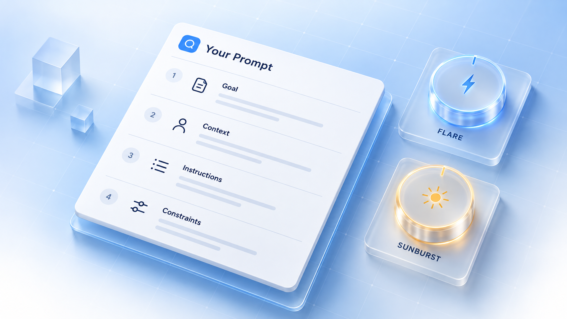 Cover: a prompt card split into labeled sections beside two dials — Flare for speed, Sunburst for quality — from OpenAI's GPT Image 2.5 prompting guide