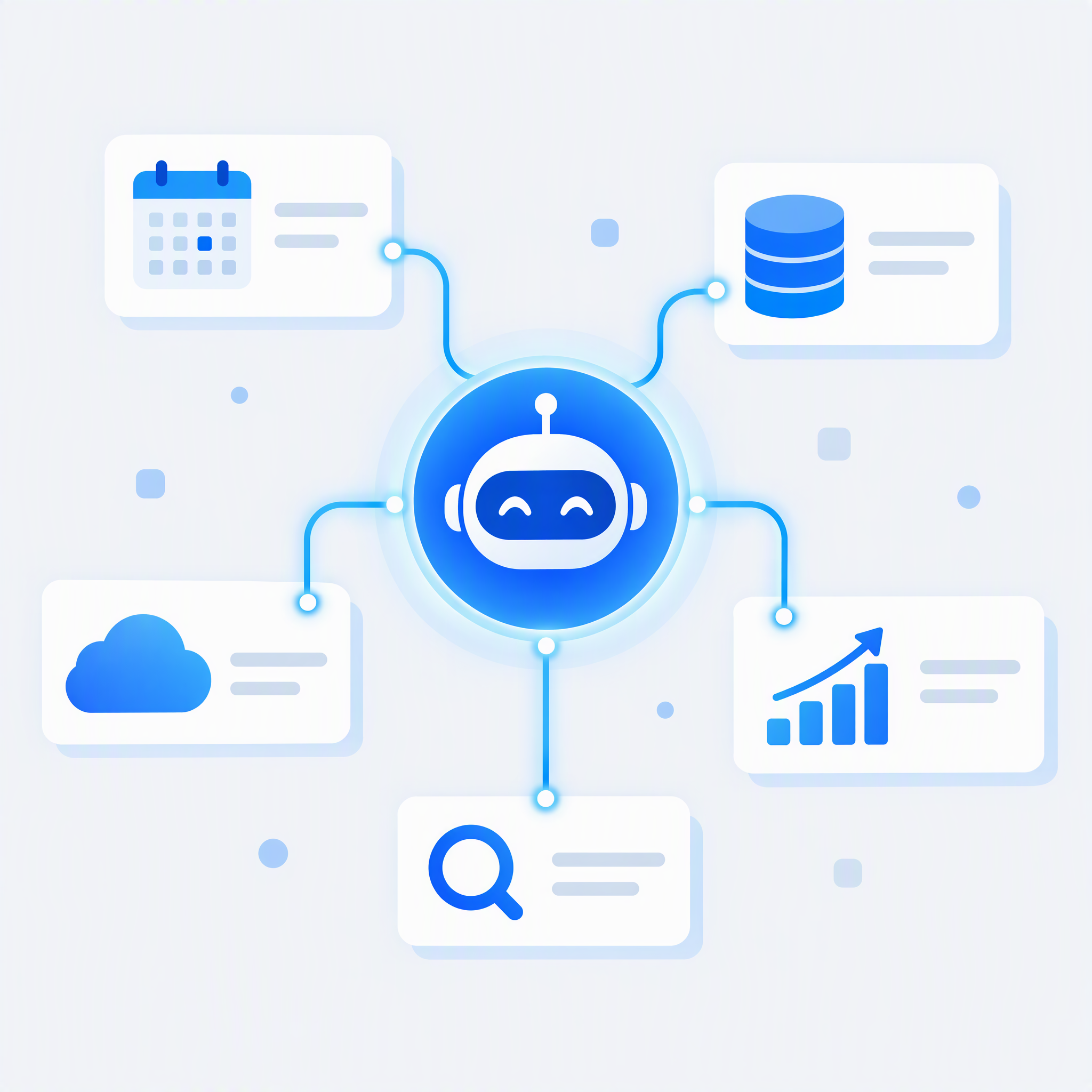 Felo Agent workspace with MCP services connected to external data tools