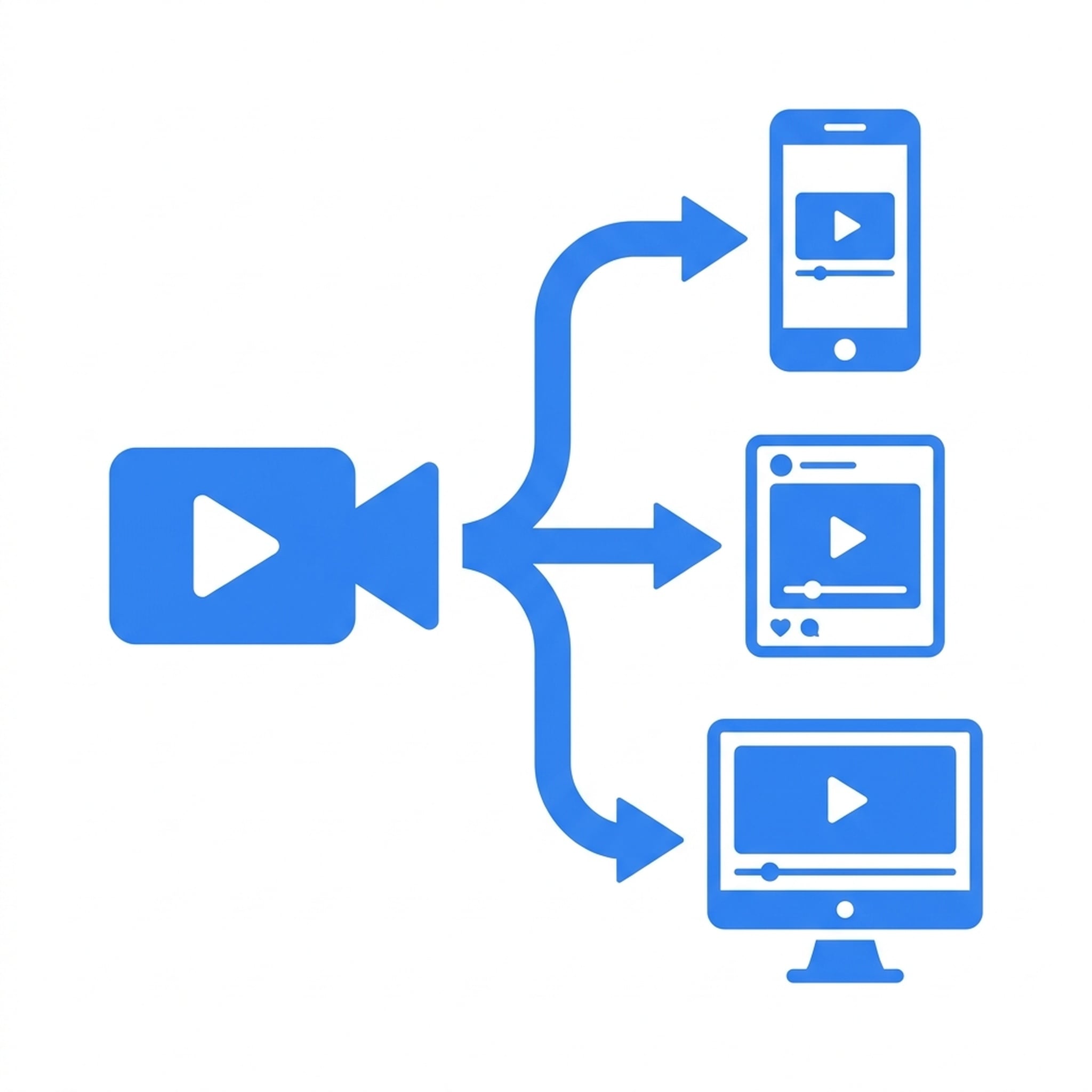 Video kisah merek yang sama disesuaikan untuk format vertikal ponsel, persegi feed sosial, dan lebar desktop