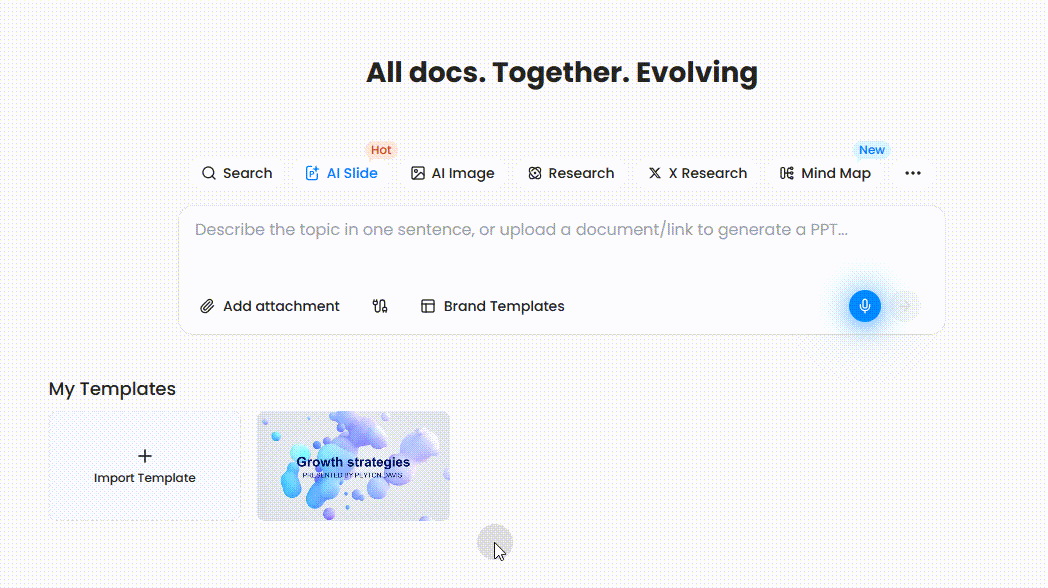 how to use felo ai slide ppt template.gif