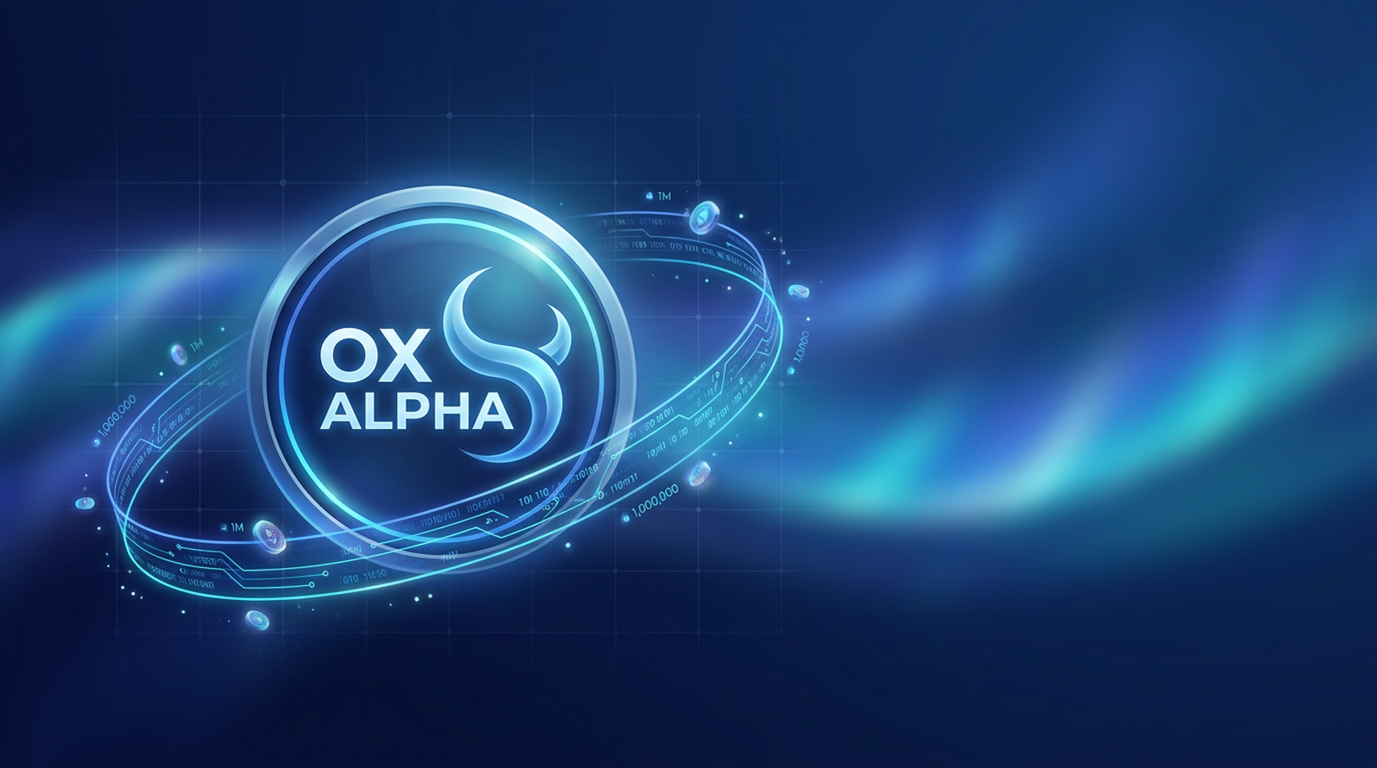 Ox Alpha frontier AI model hero banner with 1M token context ribbon