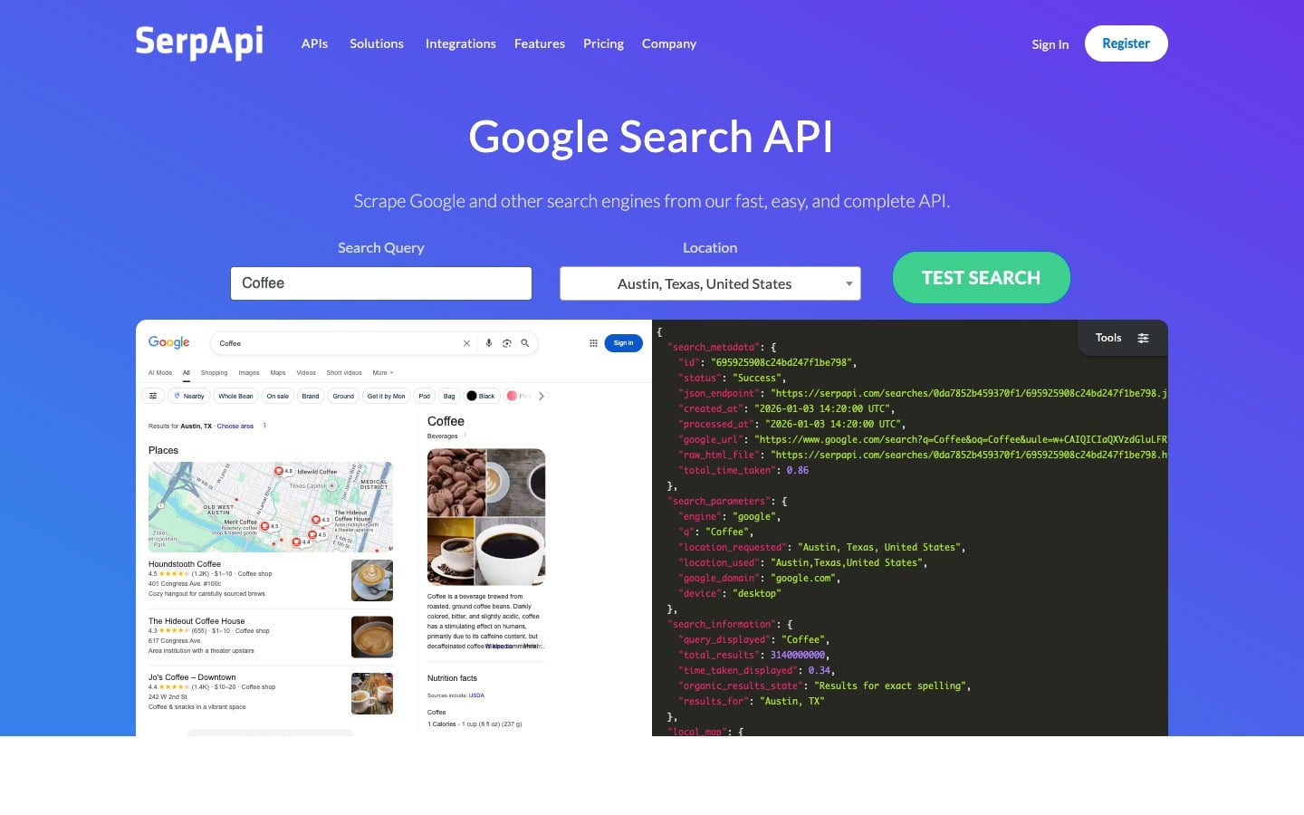 SerpApi Official Website