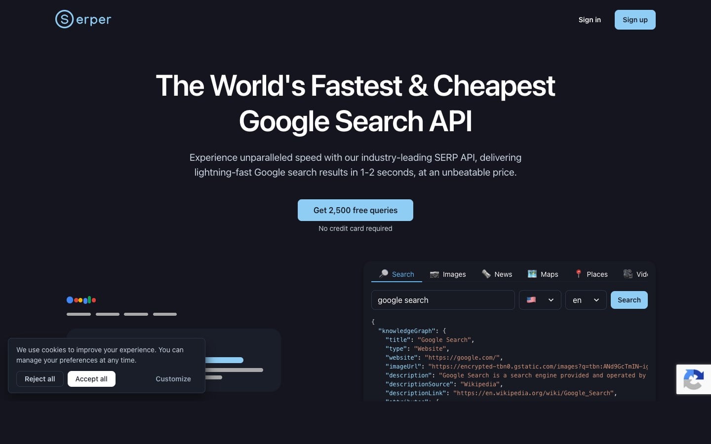 Serper.dev Official Website